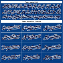 Load image into Gallery viewer, Custom Royal Gray-Navy Authentic Baseball Jersey