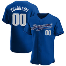 Load image into Gallery viewer, Custom Royal Gray-Navy Authentic Baseball Jersey
