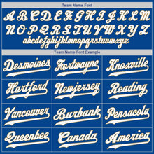 Load image into Gallery viewer, Custom Royal White-Old Gold Authentic Baseball Jersey