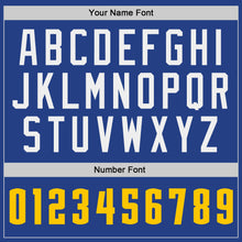 Load image into Gallery viewer, Custom Royal Gold-Maroon Authentic Throwback Basketball Jersey