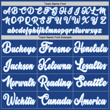 Load image into Gallery viewer, Custom Royal White-Light Blue Authentic Throwback Basketball Jersey