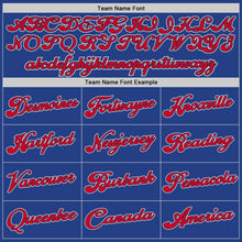 Load image into Gallery viewer, Custom Royal Red-White Authentic Throwback Basketball Jersey