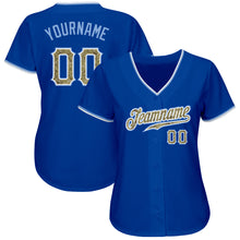 Load image into Gallery viewer, Custom Royal Camo-Light Blue Authentic Baseball Jersey