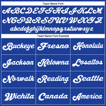 Load image into Gallery viewer, Custom Royal Red-White Mesh Authentic Throwback Football Jersey