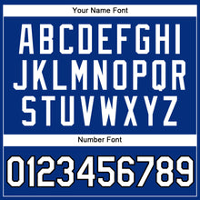 Load image into Gallery viewer, Custom Royal White-Black Authentic Throwback Basketball Jersey