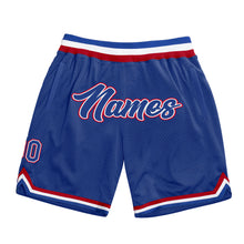 Load image into Gallery viewer, Custom Royal Royal-Red Authentic Throwback Basketball Shorts