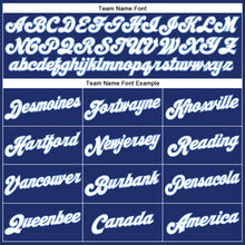 Load image into Gallery viewer, Custom Royal White Pinstripe Light Blue-White Authentic Basketball Jersey