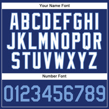 Load image into Gallery viewer, Custom Royal White Pinstripe Light Blue-White Authentic Basketball Jersey