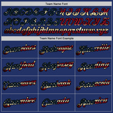 Load image into Gallery viewer, Custom Stitched Royal Vintage USA Flag-Black Sports Pullover Sweatshirt Hoodie