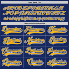 Load image into Gallery viewer, Custom Royal Gold-White Hockey Jersey