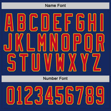 Load image into Gallery viewer, Custom Royal Red-Gold Hockey Jersey