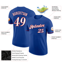 Load image into Gallery viewer, Custom Royal White-Red Performance T-Shirt