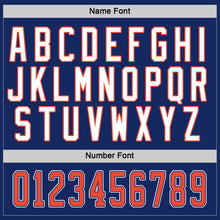 Load image into Gallery viewer, Custom Royal Orange-White Hockey Jersey