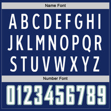 Load image into Gallery viewer, Custom Royal White-Kelly Green Hockey Jersey