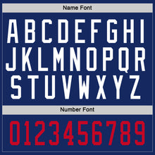 Load image into Gallery viewer, Custom Royal White-Gray Hockey Jersey