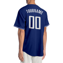 Load image into Gallery viewer, Custom Royal White Authentic Baseball Jersey