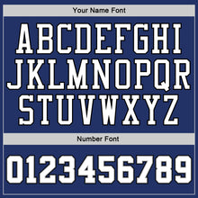 Load image into Gallery viewer, Custom Stitched Royal White Pinstripe White-Black Sports Pullover Sweatshirt Hoodie