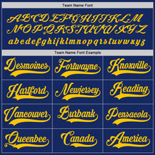 Load image into Gallery viewer, Custom Royal Gold Hockey Jersey