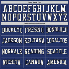 Load image into Gallery viewer, Custom Stitched Royal White-Black Sports Pullover Sweatshirt Hoodie