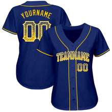 Load image into Gallery viewer, Custom Royal Gold-White Authentic Drift Fashion Baseball Jersey