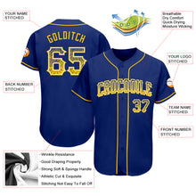 Load image into Gallery viewer, Custom Royal Gold-White Authentic Drift Fashion Baseball Jersey