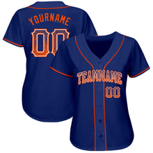 Load image into Gallery viewer, Custom Royal Orange-White Authentic Drift Fashion Baseball Jersey