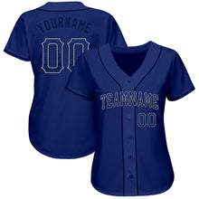 Load image into Gallery viewer, Custom Royal Navy-Gray Authentic Drift Fashion Baseball Jersey