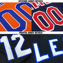 Load image into Gallery viewer, Custom Navy White Baseball Jersey