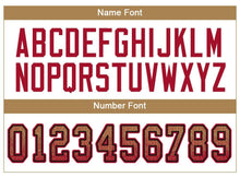 Load image into Gallery viewer, Custom Old Gold Red-Black Drift Fashion Football Jersey