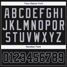 Load image into Gallery viewer, Custom Black Gray Baseball Jersey