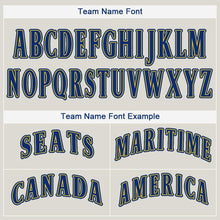 Load image into Gallery viewer, Custom Cream Royal-Gold Baseball Jersey