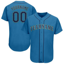 Load image into Gallery viewer, Custom Light Blue Navy-Teal Baseball Jersey