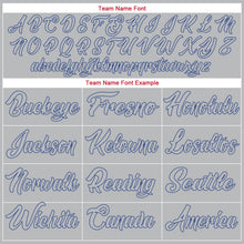 Load image into Gallery viewer, Custom Gray Gray-Royal Authentic Throwback Basketball Jersey