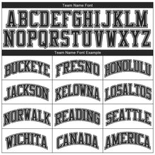 Load image into Gallery viewer, Custom Gray Gray-Black Authentic Throwback Basketball Jersey