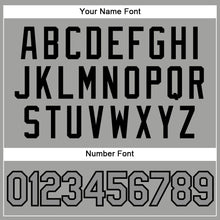 Load image into Gallery viewer, Custom Gray Steel Gray-Black Authentic Throwback Basketball Jersey