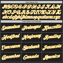 Load image into Gallery viewer, Custom Black White-Red Authentic Split Fashion Baseball Jersey