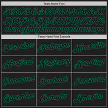 Load image into Gallery viewer, Custom White-Black Kelly Green Authentic Split Fashion Baseball Jersey