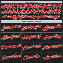 Load image into Gallery viewer, Custom Black Red-Yellow Authentic Split Fashion Baseball Jersey