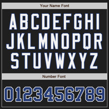 Load image into Gallery viewer, Custom Black Royal-Yellow Authentic Split Fashion Baseball Jersey