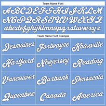 Load image into Gallery viewer, Custom White Light Blue-Royal Authentic Split Fashion Basketball Jersey