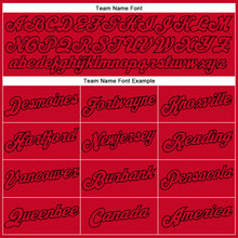 Load image into Gallery viewer, Custom White Red-Black Authentic Split Fashion Basketball Jersey