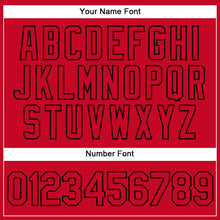 Load image into Gallery viewer, Custom White Red-Black Authentic Split Fashion Basketball Jersey