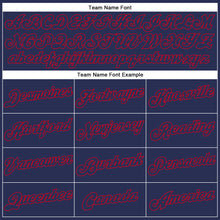 Load image into Gallery viewer, Custom White Navy-Red Authentic Split Fashion Basketball Jersey