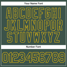 Load image into Gallery viewer, Custom White Hunter Green-Gold Authentic Split Fashion Basketball Jersey