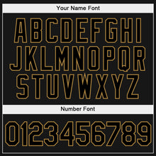 Load image into Gallery viewer, Custom Stitched White Black-Old Gold Split Fashion Sports Pullover Sweatshirt Hoodie