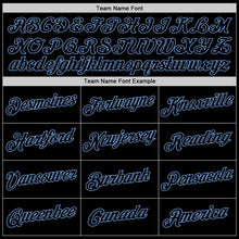 Load image into Gallery viewer, Custom Stitched White Black-Light Blue Split Fashion Sports Pullover Sweatshirt Hoodie