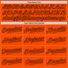 Load image into Gallery viewer, Custom White Orange-Black Authentic Split Fashion Baseball Jersey