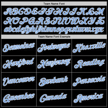 Load image into Gallery viewer, Custom Stitched Gold Light Blue-Black Split Fashion Sports Pullover Sweatshirt Hoodie