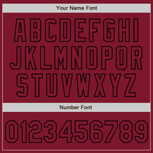 Load image into Gallery viewer, Custom White Crimson-Black Authentic Split Fashion Baseball Jersey