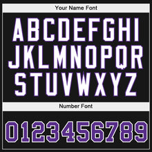 Load image into Gallery viewer, Custom Stitched Gold Purple-Black Split Fashion Sports Pullover Sweatshirt Hoodie